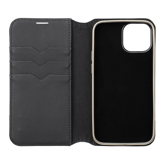 【iPhone13 mini/12 mini ケース】“Shrink” PU Leather Book Case (Black)goods_nameサブ画像