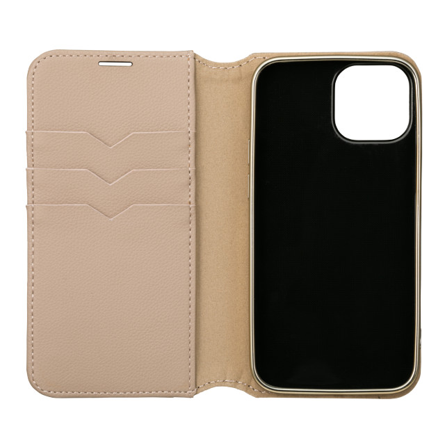 【iPhone13 mini/12 mini ケース】“Shrink” PU Leather Book Case (Greige)goods_nameサブ画像