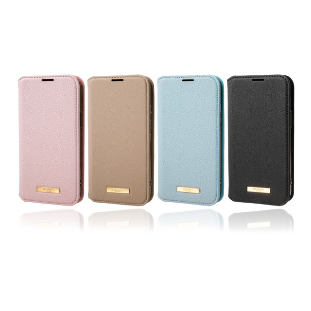 【iPhone13 mini/12 mini ケース】“Shrink” PU Leather Book Case (Greige)サブ画像