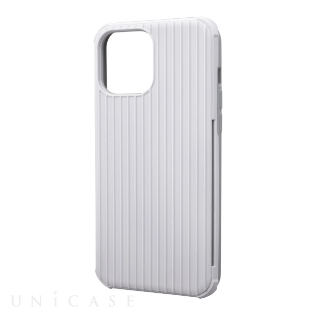 【iPhone13 Pro Max ケース】”Rib-Slide” Hybrid Shell Case (White)