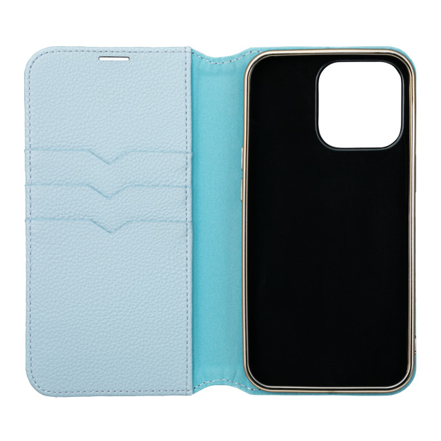 【iPhone13 Pro ケース】“Shrink” PU Leather Book Case (Light Blue)goods_nameサブ画像
