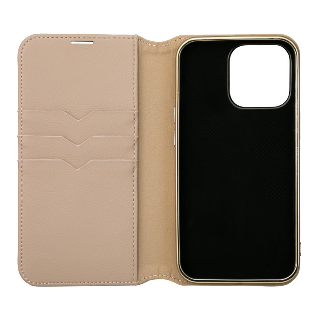 【iPhone13 Pro ケース】“Shrink” PU Leather Book Case (Greige)goods_nameサブ画像