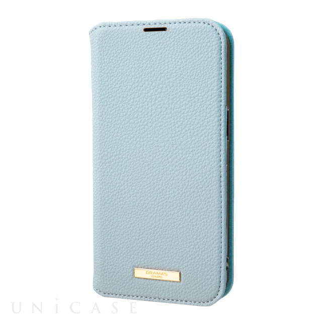 【iPhone13 ケース】“Shrink” PU Leather Book Case (Light Blue)