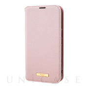 【iPhone13 Pro ケース】“Shrink” PU Leather Book Case (Pink)
