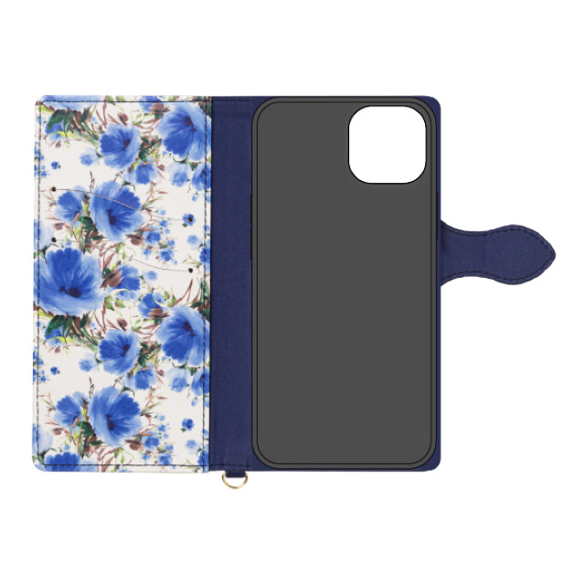 【iPhone13 ケース】手帳型ケース Fleur (Navy)goods_nameサブ画像