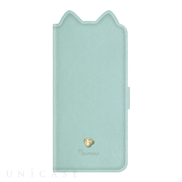 【iPhone13 mini ケース】手帳型ケース Mewmew (Pastel Ice mint)