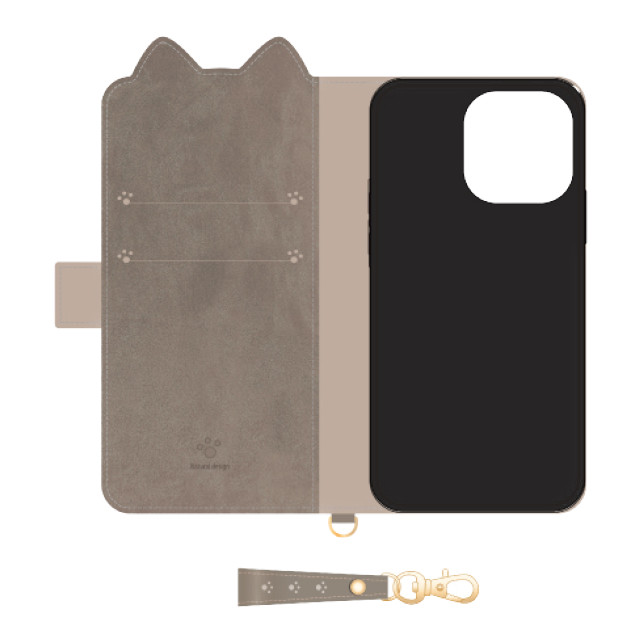 【iPhone13 mini ケース】手帳型ケース Mewmew (Ash brown)goods_nameサブ画像