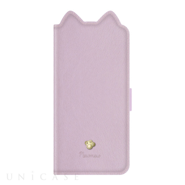 【iPhone13 mini ケース】手帳型ケース Mewmew (Pastel Light purple)