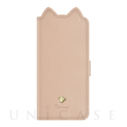 【iPhone13 ケース】手帳型ケース Mewmew (Pastel Milky beige)