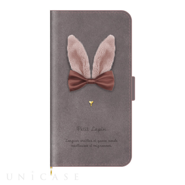 【iPhone13 ケース】手帳型ケース Petit Lapin (Mocha)