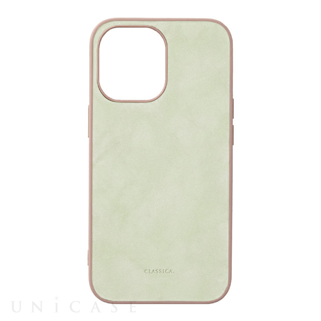 【iPhone13 Pro ケース】背面型ケース CLASSICA (Pistachio)