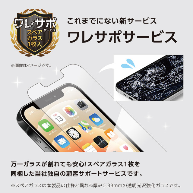 【iPhone13 mini フィルム】抗菌強化ガラス 角割れ防止 (アンチグレア ・ブルーライトカット 0.25mm)goods_nameサブ画像