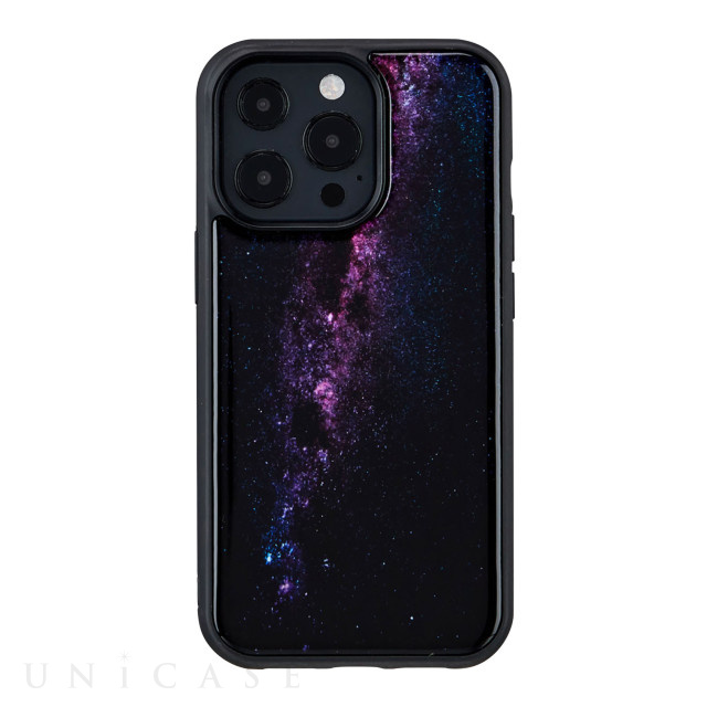 【iPhone13 Pro ケース】天然貝ケース (Milky way)