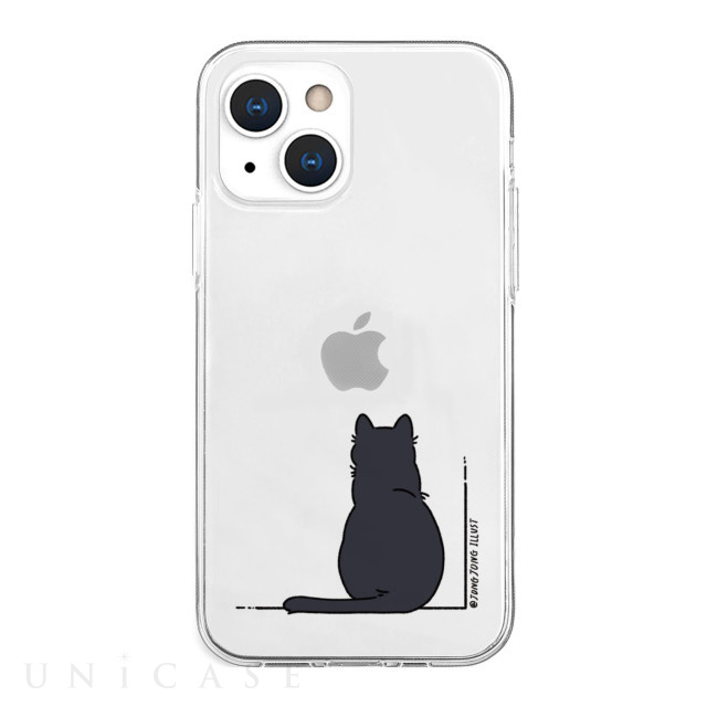 【iPhone13 mini ケース】ソフトクリアケース (KURONEKO)