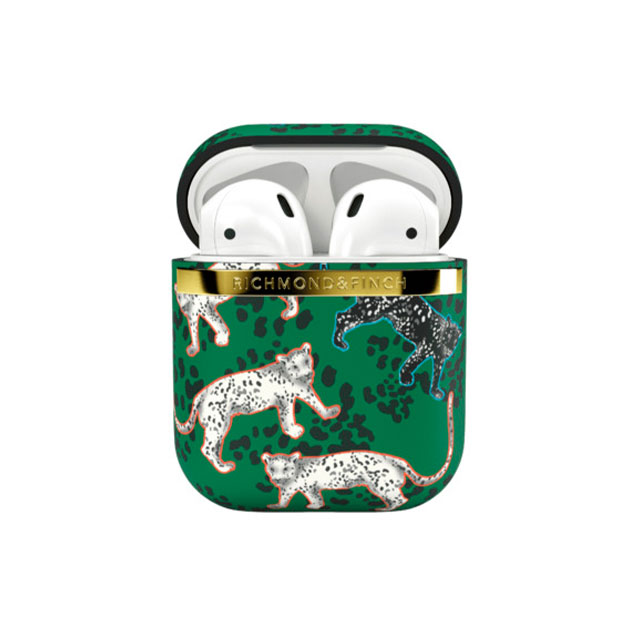 【AirPods(第2/1世代) ケース】Green Leopard Caseサブ画像