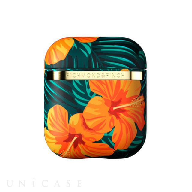 【AirPods(第2/1世代) ケース】Orange Hibiscus Case