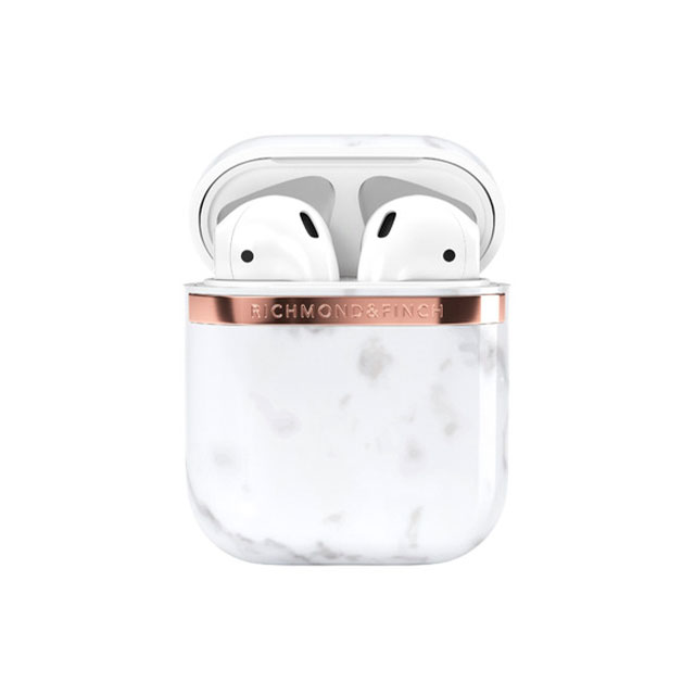 【AirPods(第2/1世代) ケース】White Marble Caseサブ画像