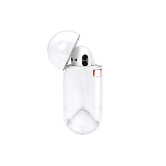 【AirPods(第2/1世代) ケース】White Marble Casegoods_nameサブ画像