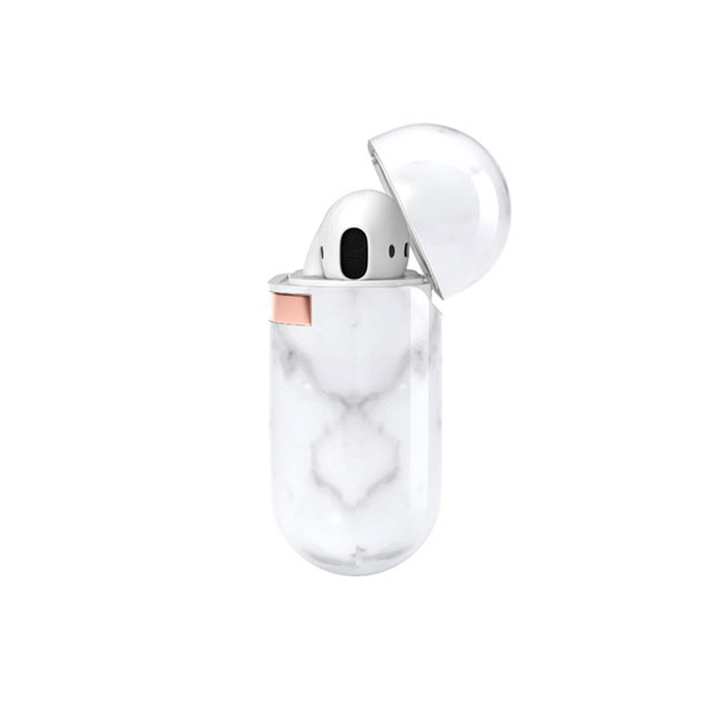 【AirPods(第2/1世代) ケース】White Marble Casegoods_nameサブ画像