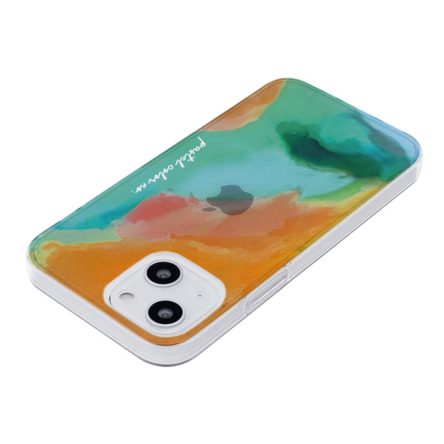 【iPhone13 mini ケース】ソフトクリアケース (Pastel color OrangeGreen)goods_nameサブ画像