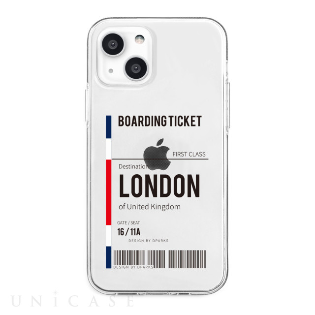 【iPhone13 mini ケース】ソフトクリアケース (london)