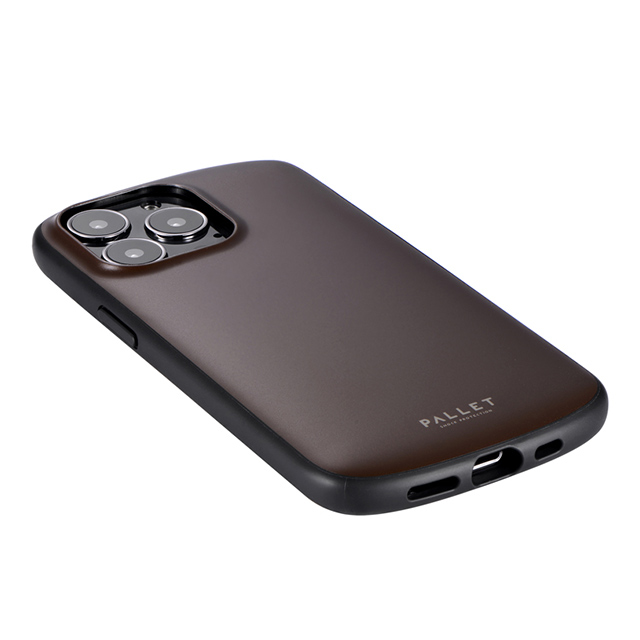 【iPhone13 Pro ケース】超軽量・極薄・耐衝撃ハイブリッドケース「PALLET AIR」 (マットダークブラウン)サブ画像