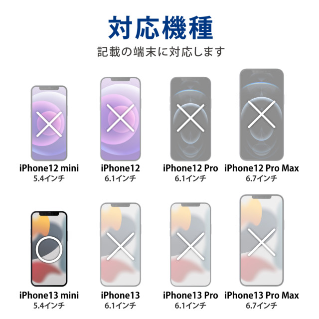 【iPhone13 mini フィルム】ガラスフィルム/フレーム付き/ゴリラ/0.21mmgoods_nameサブ画像