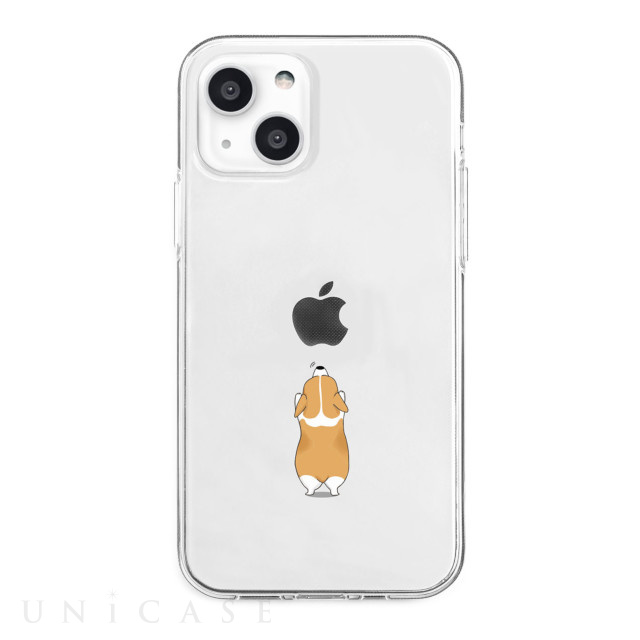 【iPhone13 mini ケース】ソフトクリアケース (イヌ)