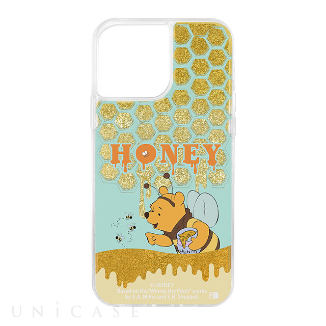 【iPhone13 Pro Max ケース】ディズニーキャラクター/ラメ グリッターケース (HONEY)