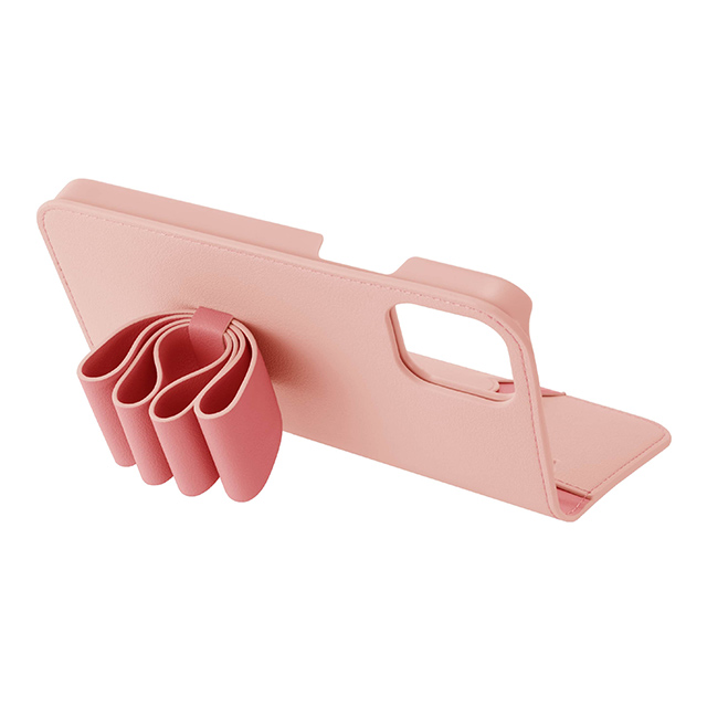 【iPhone13 mini ケース】Folio Case Stand ＆ Ring Ribbon 2-Tone (Baby Pink/Vivid Pink)サブ画像