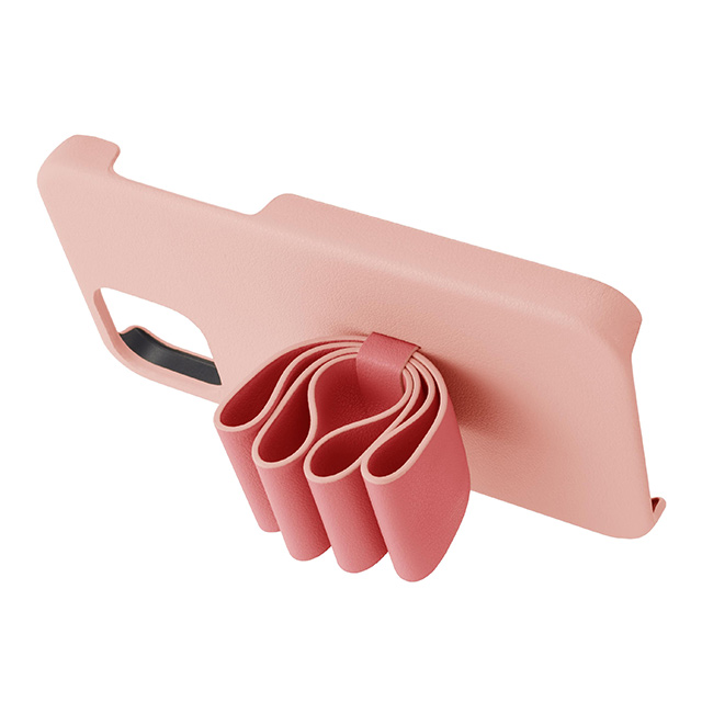 【iPhone13 mini ケース】Slim Wrap Case Stand ＆ Ring Ribbon 2-Tone (Baby Pink/Vivid Pink)サブ画像