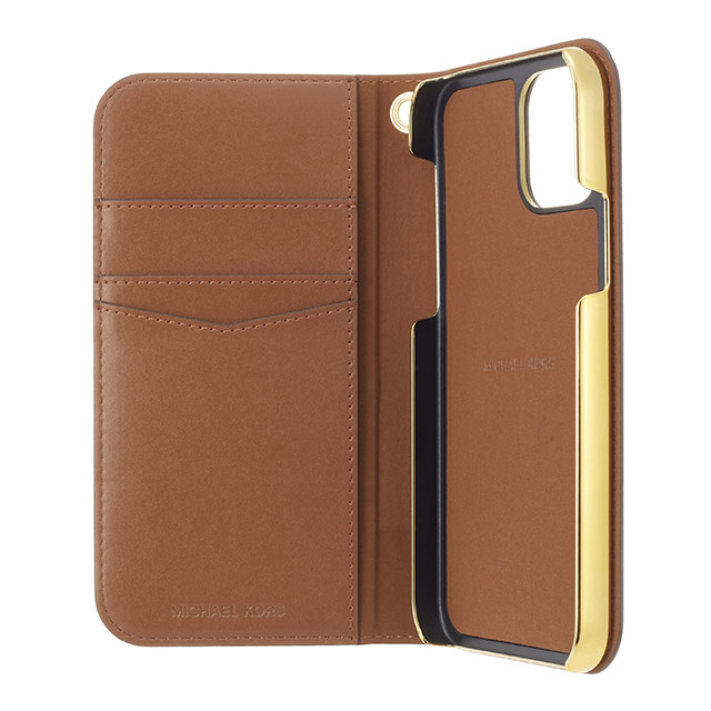 【iPhone13 Pro ケース】Folio Case Bicolor with Tassel Charm (Brown/Camel)サブ画像