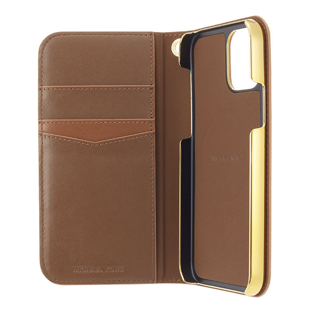 【iPhone13 Pro ケース】Folio Case Edge Corting with Tassel Charm (Brown/Camel)goods_nameサブ画像