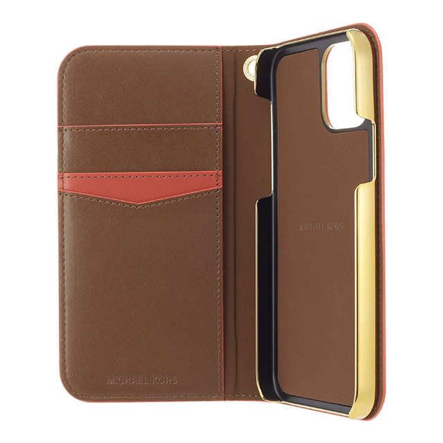 【iPhone13 Pro Max ケース】Folio Case Edge Corting with Tassel Charm (Brown/Red)goods_nameサブ画像