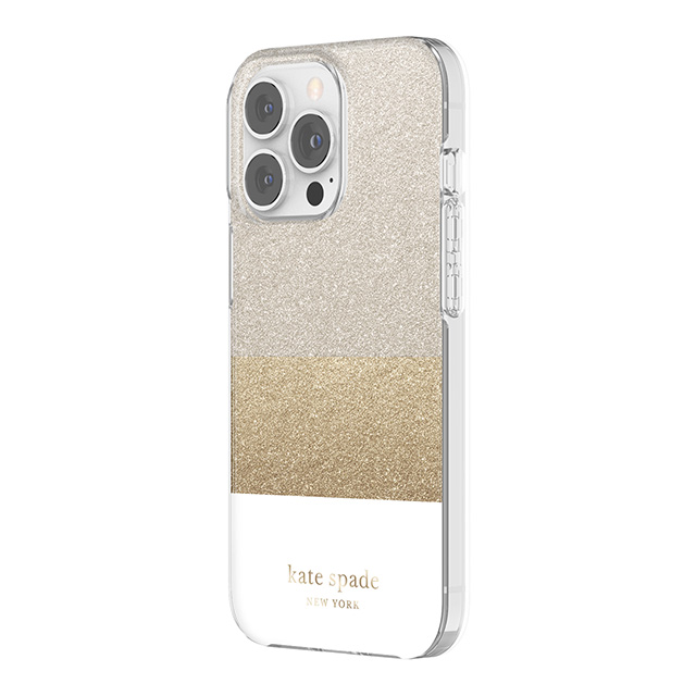 【iPhone13 Pro ケース】Protective Hardshell Case (Glitter Block White/Silver Glitter/Gold Glitter/White)goods_nameサブ画像