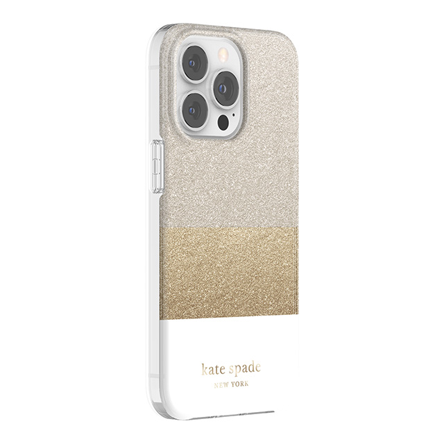 【iPhone13 Pro ケース】Protective Hardshell Case (Glitter Block White/Silver Glitter/Gold Glitter/White)サブ画像