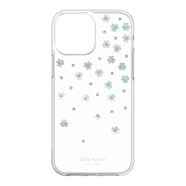 【iPhone13 Pro ケース】Protective Hardshell Case (Scattered Flowers/Iridescent/Clear/White/Gems)goods_nameサブ画像