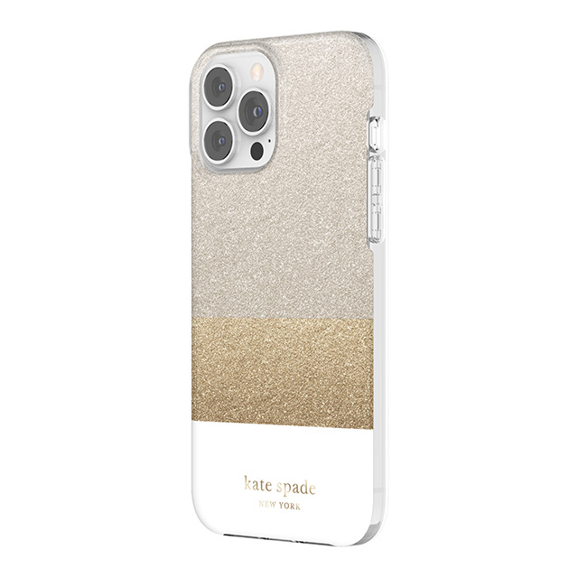 【iPhone13 Pro Max ケース】Protective Hardshell Case (Glitter Block White/Silver Glitter/Gold Glitter/White)goods_nameサブ画像