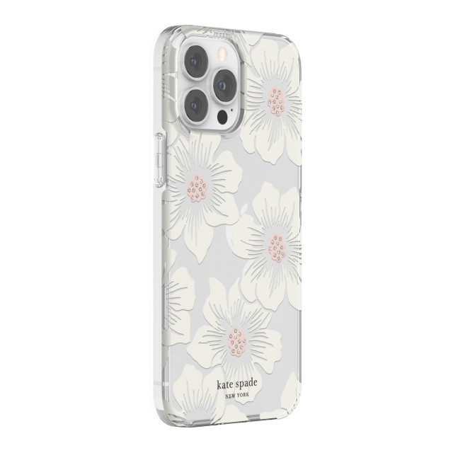 【iPhone13 Pro Max ケース】Protective Hardshell Case (Hollyhock Floral Clear/Cream with Stones)goods_nameサブ画像