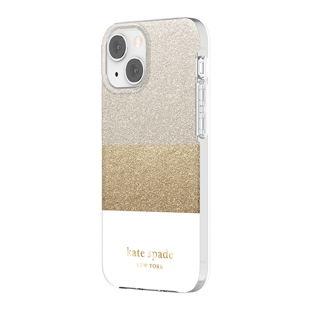 【iPhone13 mini ケース】Protective Hardshell Case (Glitter Block White/Silver Glitter/Gold Glitter/White)サブ画像