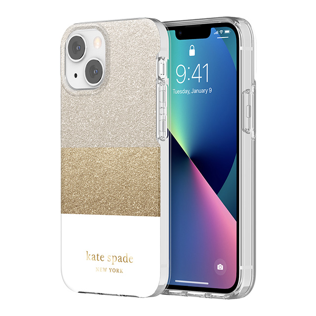 【iPhone13 mini ケース】Protective Hardshell Case (Glitter Block White/Silver Glitter/Gold Glitter/White)goods_nameサブ画像