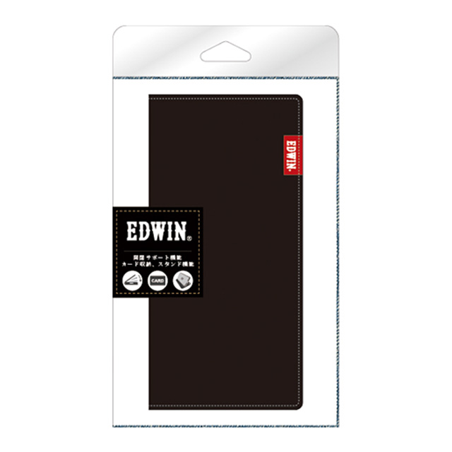 【iPhone13/13 Pro ケース】EDWIN 手帳ケース (タグデニム/ブラック)goods_nameサブ画像