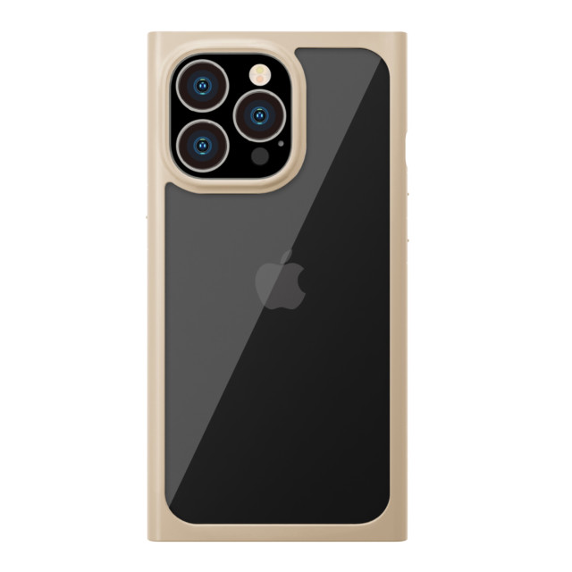 【iPhone13 Pro ケース】ガラスタフケース スクエアタイプ (ベージュ)goods_nameサブ画像