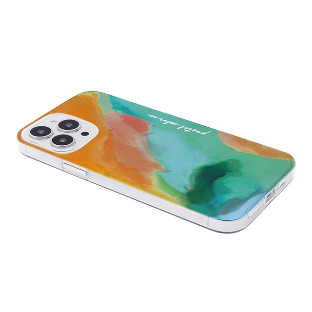 【iPhone13 Pro Max ケース】ソフトクリアケース (Pastel color OrangeGreen)goods_nameサブ画像