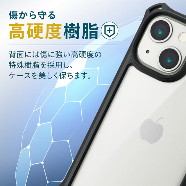 【iPhone13 mini ケース】ハイブリッドケース/ZEROSHOCK/フレームカラー  (ブラック)サブ画像