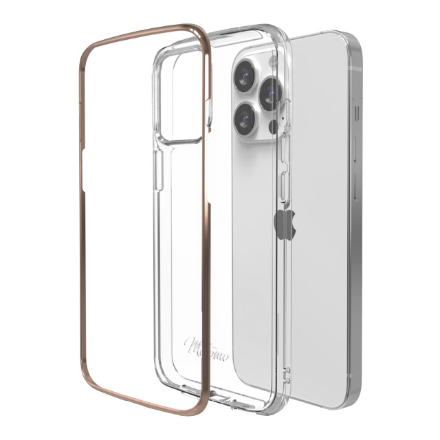 【iPhone13 Pro ケース】INO LINE INFINITY CLEAR CASE (Chrome Gold)サブ画像