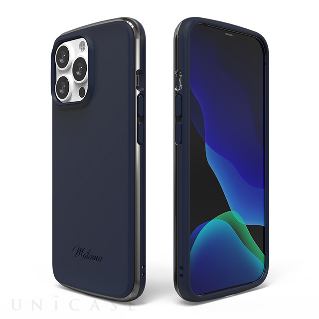 【iPhone13 Pro ケース】INO LINE INFINITY CASE (Chrome Silver Rayal Indigo)