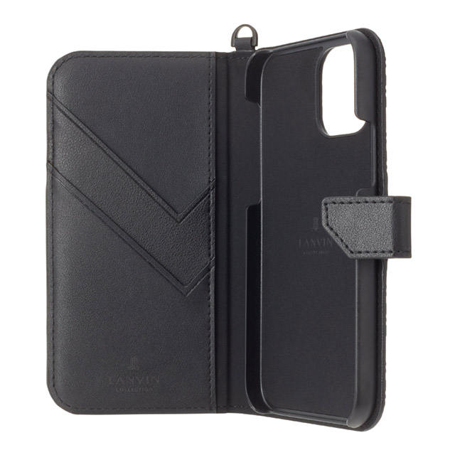 【iPhone13 Pro Max ケース】Folio Case Signature with Neck Strap (Black)サブ画像