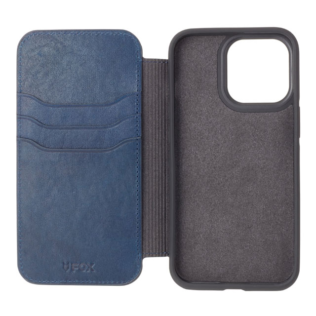 【iPhone13 Pro Max ケース】Folio Case Aging Leather (Navy)サブ画像