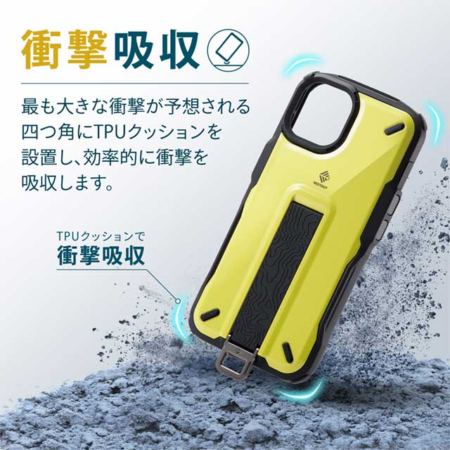 【iPhone13 ケース】ハイブリッドケース/NESTOUT/Trekking (ライムイエロー)サブ画像